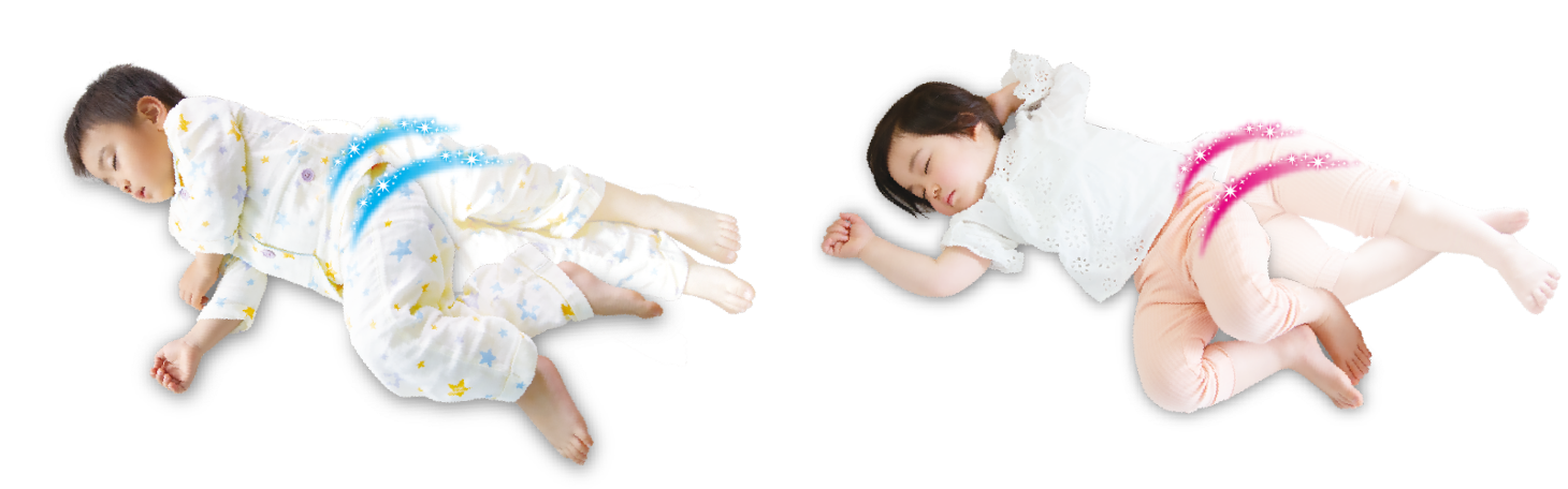 寝返りに&rdquo;ぴたっと&rdquo;とギャザー